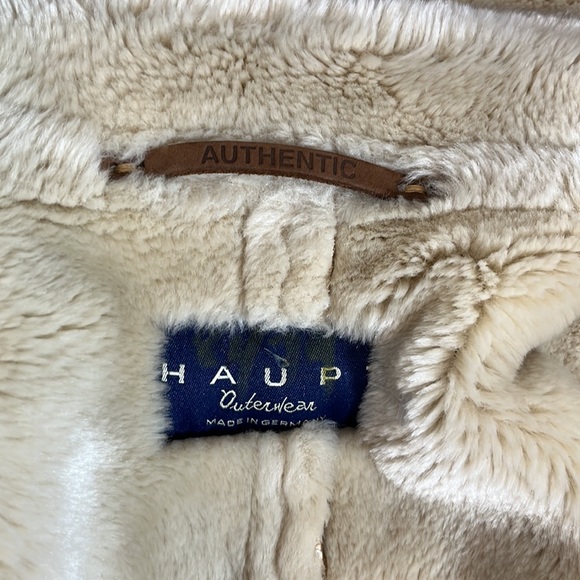 Haupt Outerwear made in Germany camel and shearling zip up inner outer pocket - Picture 10 of 15
